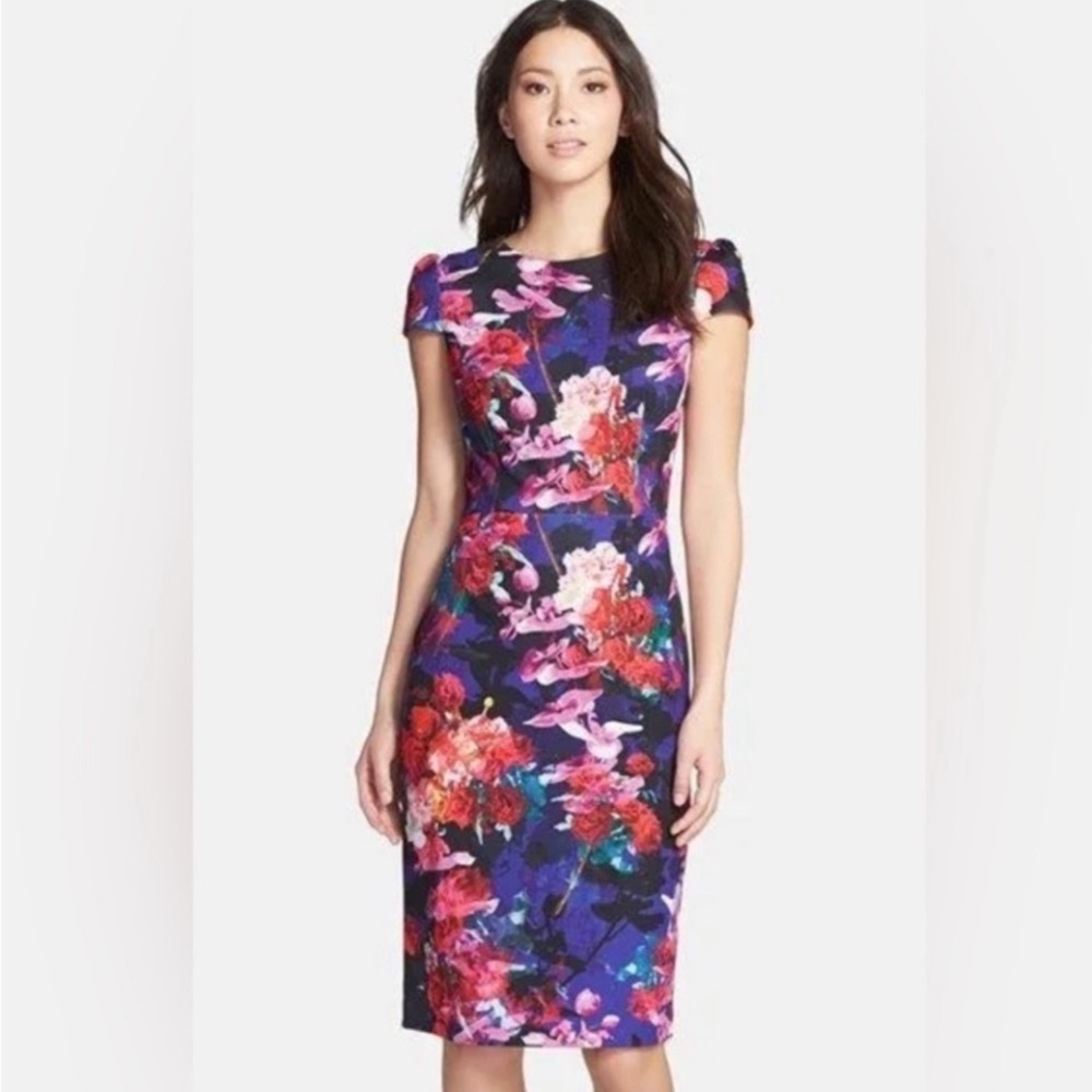 Betsey Johnson Vibrant Floral Midi Dress